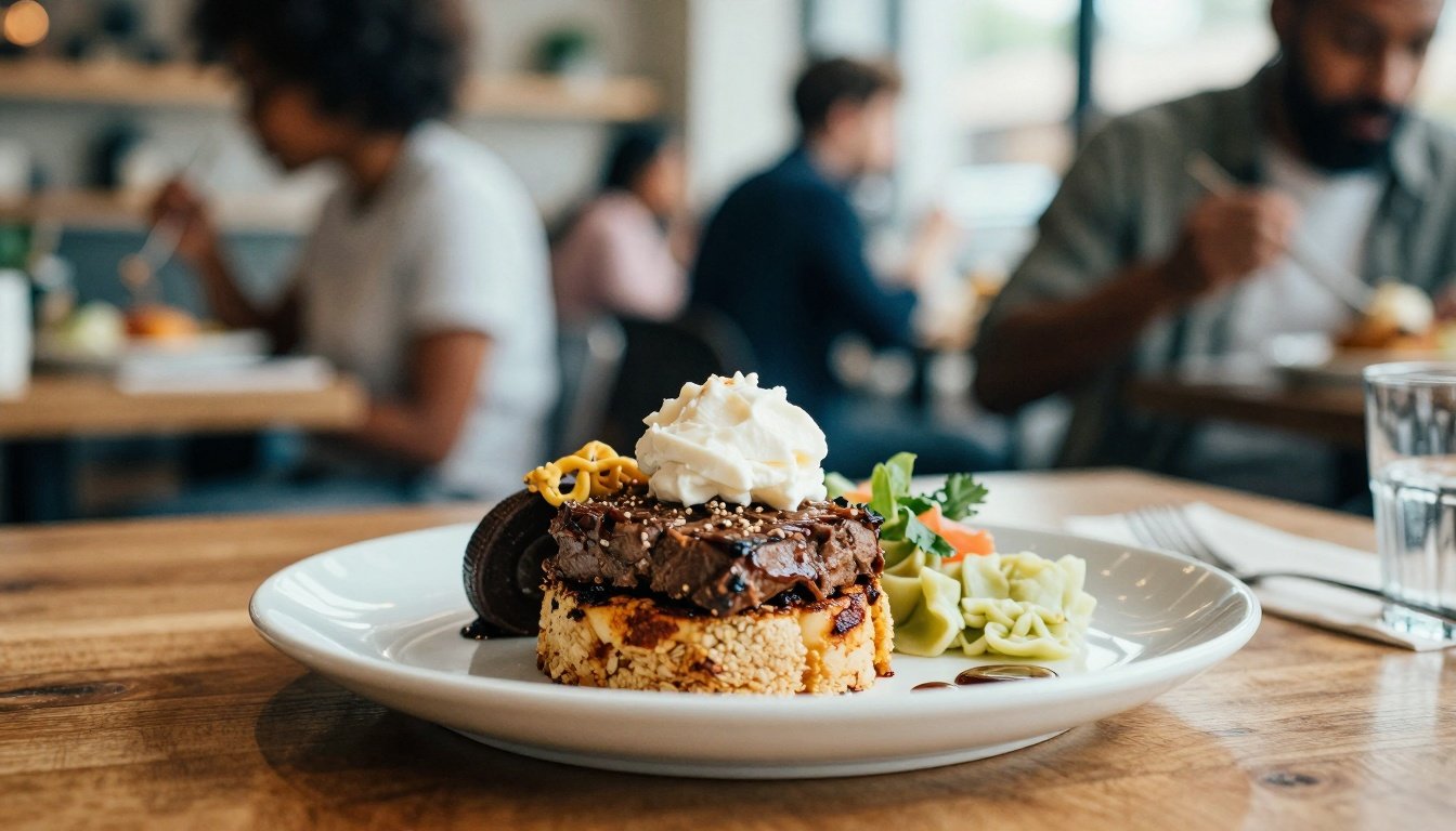 Ποιο διατροφικό σημάδι προδίδει έναν ναρκισσιστή; 2 Μια καλαίσθητη πιατέλα με εκλεκτό vegan φαγητό σε καφέ