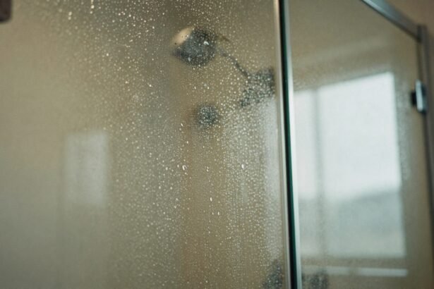 Λαμπερή γυάλινη πόρτα ντουζιέρας