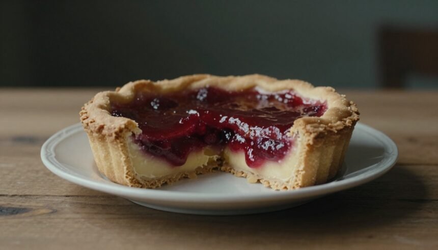 Linzer torte με μαρμελάδα βατόμουρο και αμύγδαλα