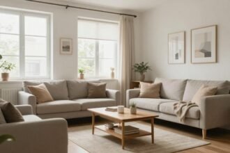 Τακτοποιημένο σπίτι με μίνιμαλ διακόσμηση και φυσικό φωτισμό.