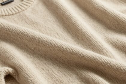 Κόμποι σε μάλλινα πουλόβερ με οδηγίες φροντίδας.