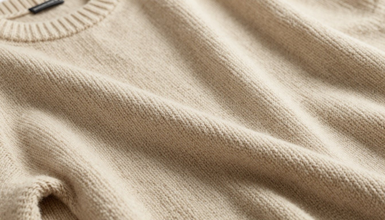 Κόμποι σε μάλλινα πουλόβερ με οδηγίες φροντίδας.