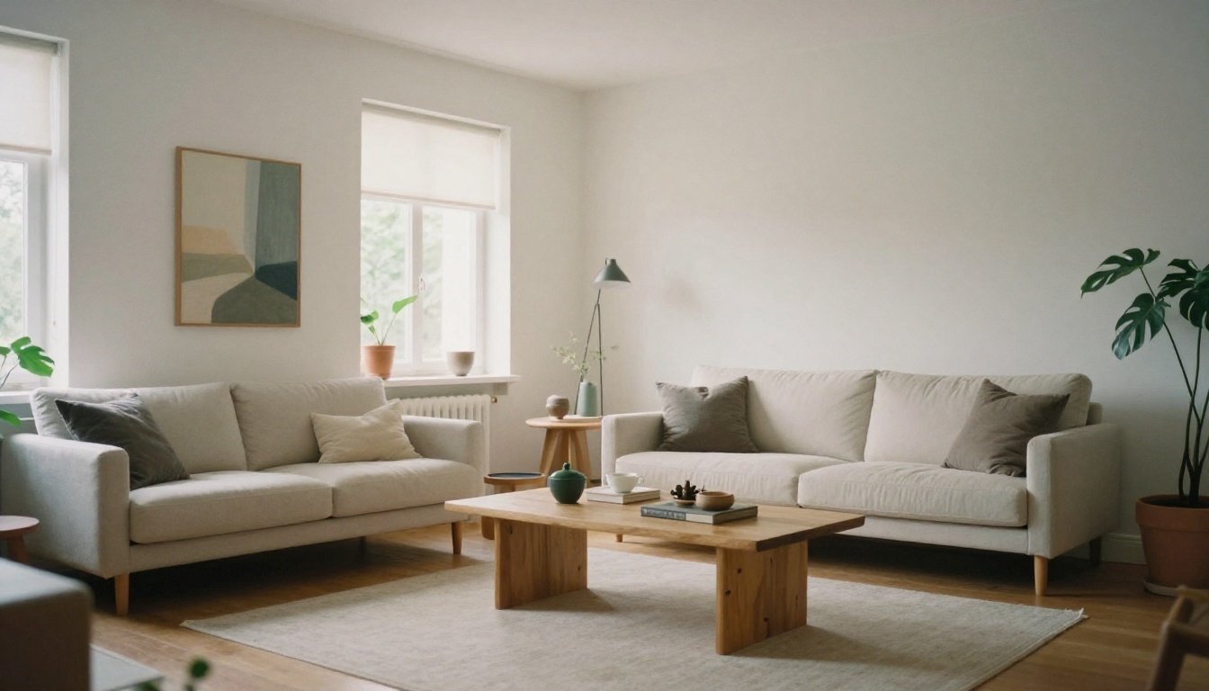 Αυτά τα μικρά λάθη στη διακόσμηση χαλάνε την ισορροπία χωρίς να το καταλάβεις 2 Ένας μινιμαλιστικός χώρος καθιστικού με φυσικό φωτισμό