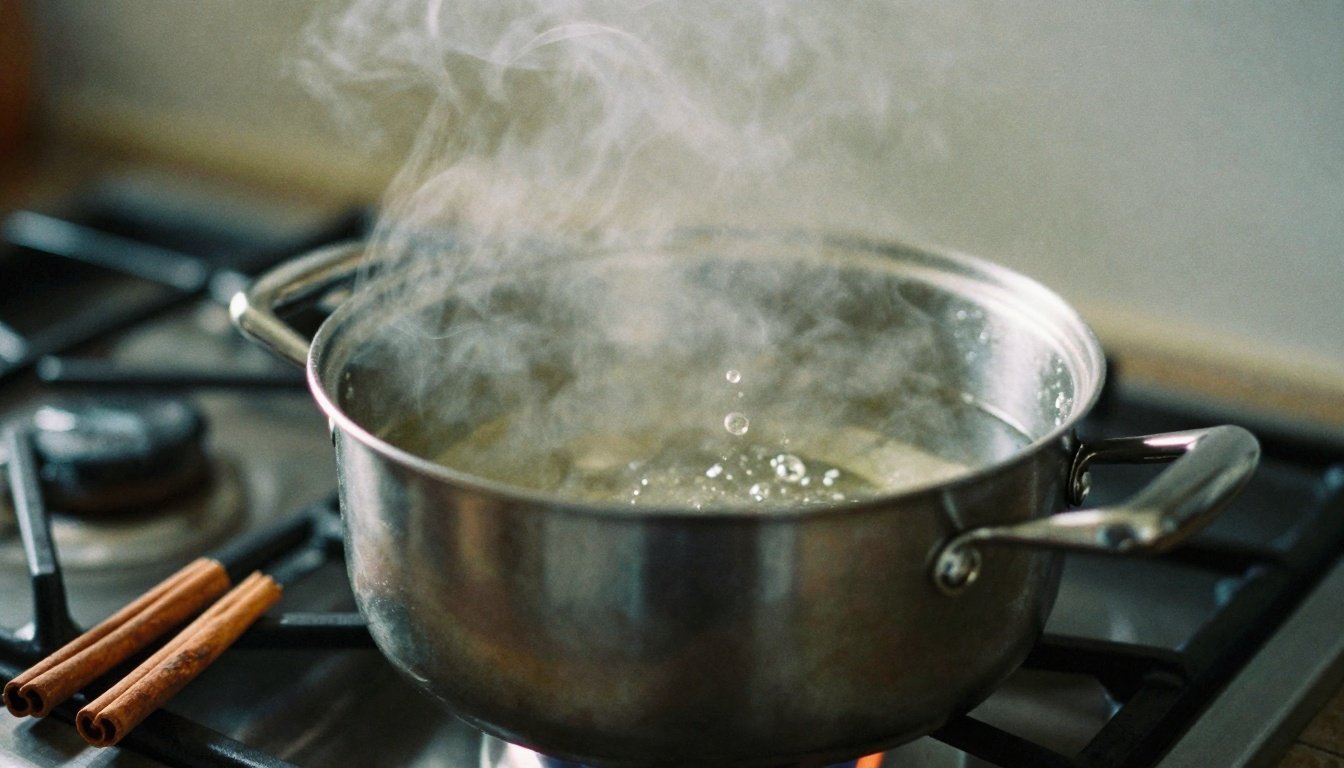 Κατσαρολάκι με ξίδι και κανέλα στη φωτιά