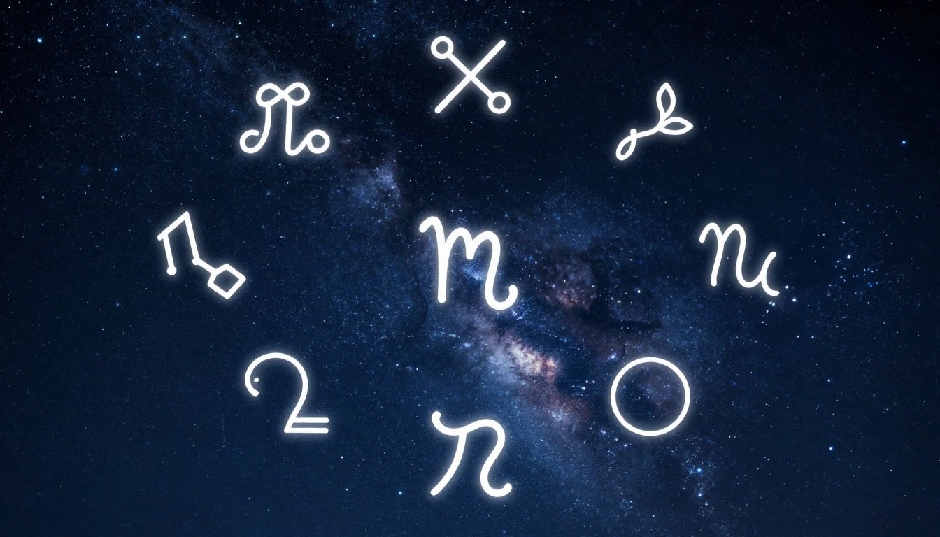 Αστρολογικά φαινόμενα των ζώων κάτω από ένα αστερόβραχο.