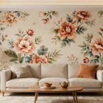 Φλοράλ μοτίβα σε διακόσμηση δωματίου