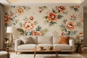 Φλοράλ μοτίβα σε διακόσμηση δωματίου