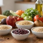 Μεσογειακή διατροφή με φρέσκα φρούτα και λαχανικά