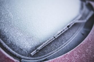 winter, frozen, froze, front, window, windshield, morning, cold, crystals, close up, closeup, close-up, detail, wiper, car wiper, blue car, blue window, blue morning, blue closed, windshield, windshield, windshield, windshield, windshield, wiper, car wiper