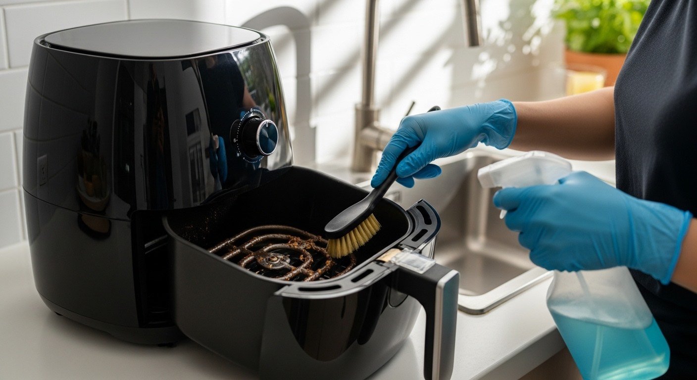 airfryer - Πώς καθαρίζεται σωστά ο κάδος του airfryer χωρίς να τον χαλάσετε