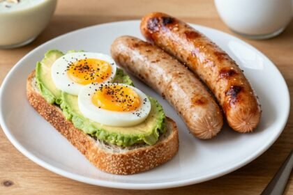 Υγιεινό πρωινό πλούσιο σε πρωτεΐνες με διάφορες επιλογές