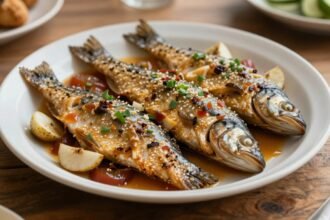 Παραδοσιακό πιάτο με ψάρι κατά την διάρκεια της Σαρακοστής.