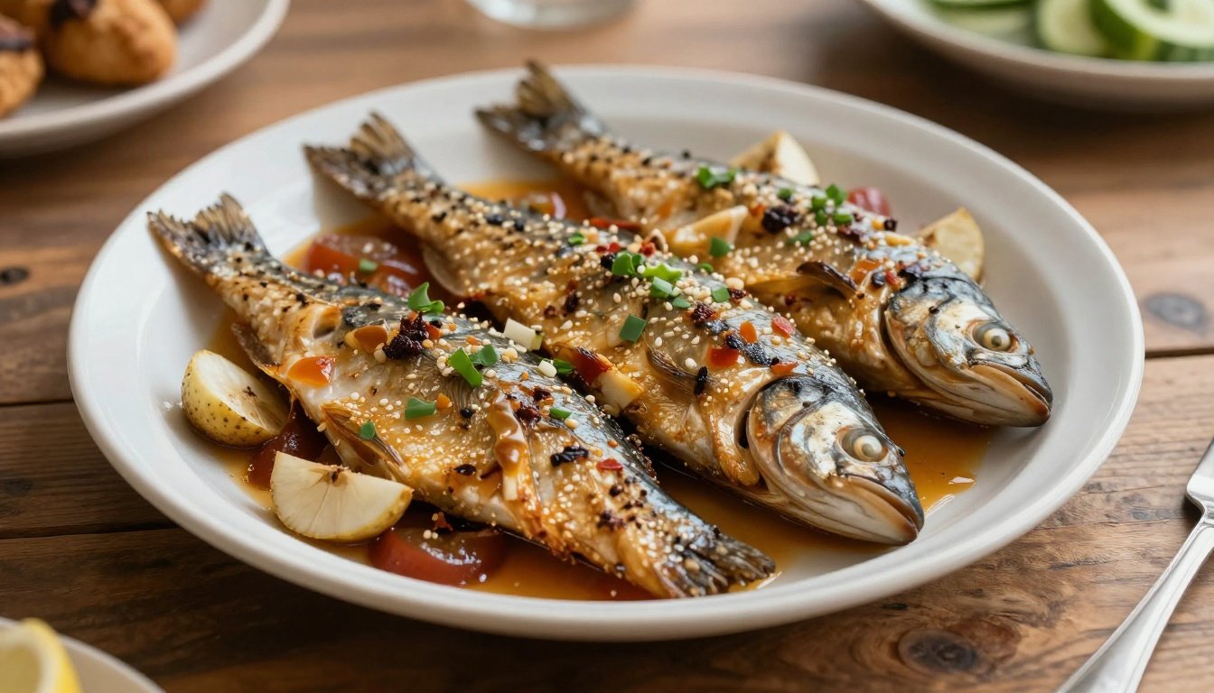 Παραδοσιακό πιάτο με ψάρι κατά την διάρκεια της Σαρακοστής.