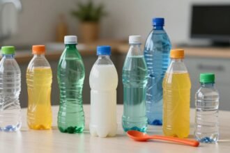 Δημιουργικά επαναχρησιμοποιημένα πλαστικά μπουκάλια σε καθημερινά αντικείμενα.