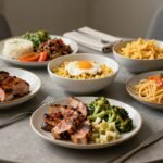 Υγιεινό γεύμα με πρωτεΐνες και φυτικές ίνες που συμβάλλει στη μείωση της πείνας.