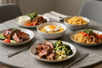 Υγιεινό γεύμα με πρωτεΐνες και φυτικές ίνες που συμβάλλει στη μείωση της πείνας.