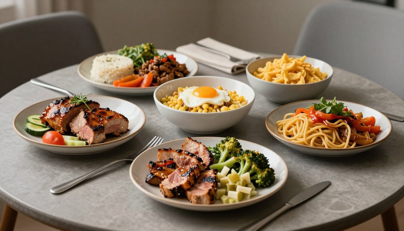 Υγιεινό γεύμα με πρωτεΐνες και φυτικές ίνες που συμβάλλει στη μείωση της πείνας.