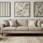 Μια κομψή διακόσμηση σπιτιού με διαφορετικά μοτίβα που συνδυάζονται αρμονικά.