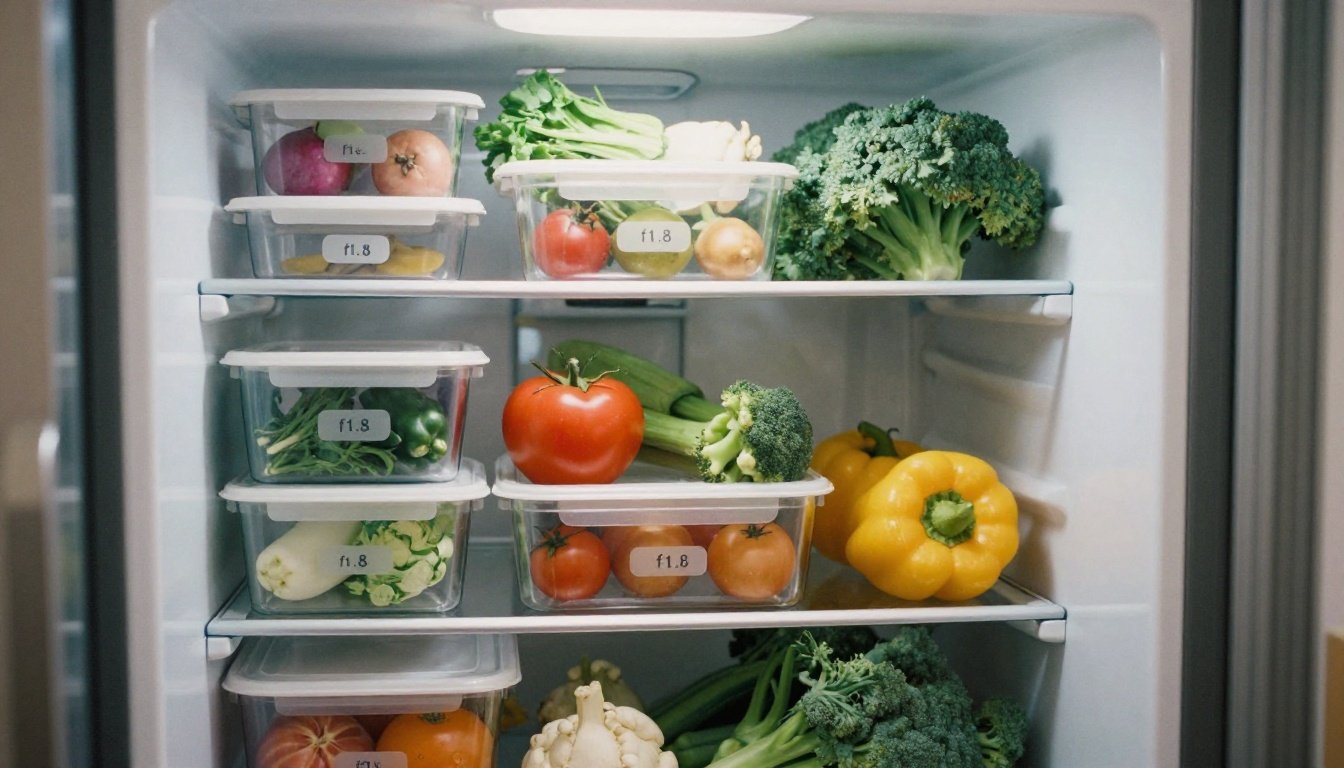 Πώς οργανώσαμε το ψυγείο με 5 απλά κόλπα και κερδίσαμε χώρο 2 Μια όμορφα οργανωμένη σκηνή ενός ψυγείου