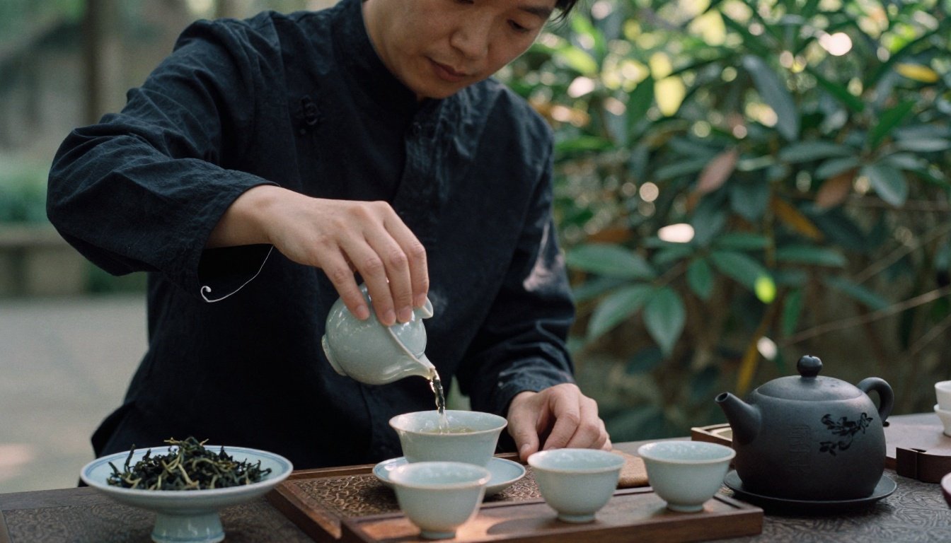 Ο παραδοσιακός τελετουργικός χυμός τσαγιού Oolong