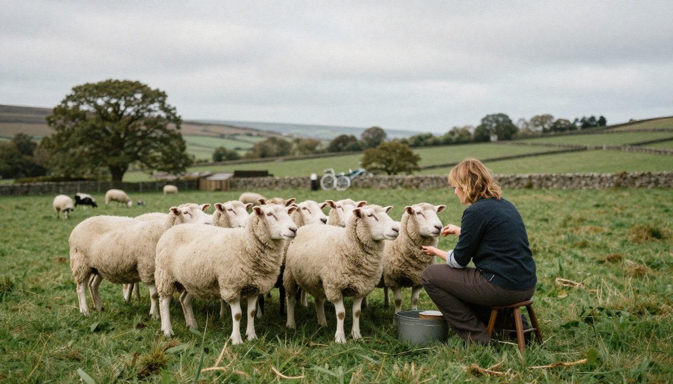 Φάρμα στο Γιορκσάιρ με πρόβατα και θεραπευτή
