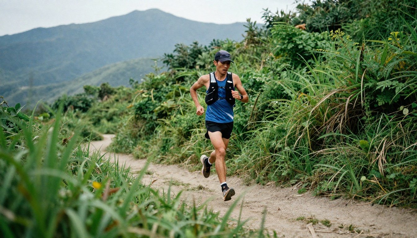 Δρομέας σε μονοπάτι στη φύση