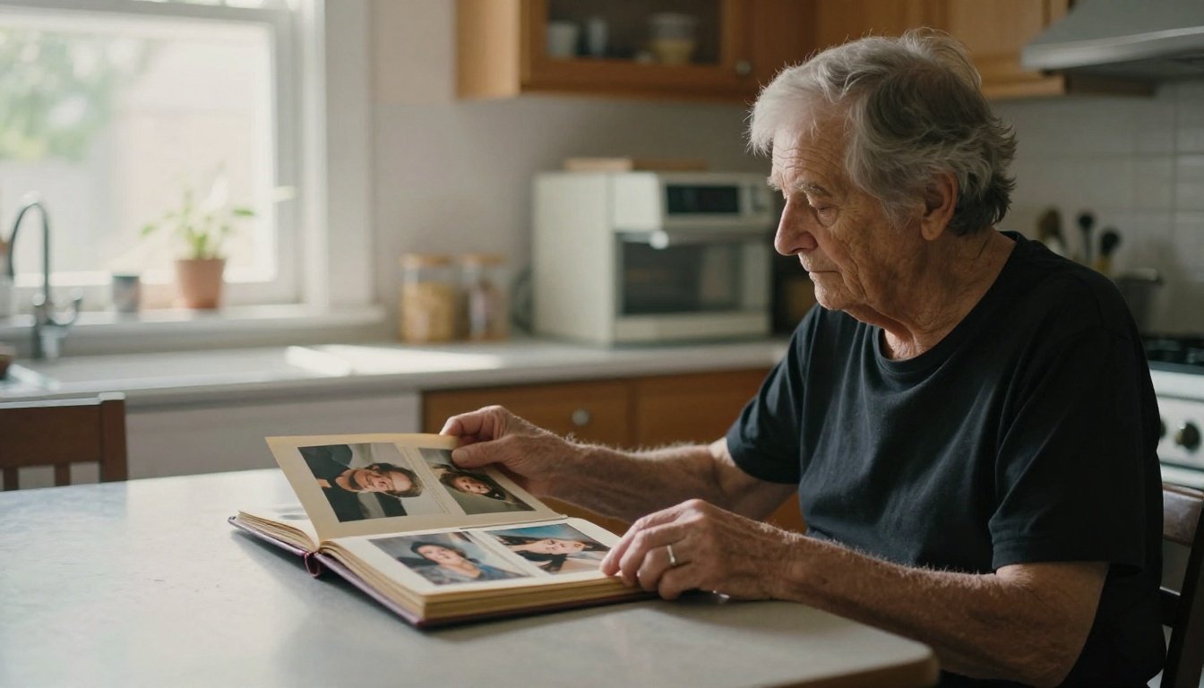 Γιατί ξεχνάμε πράγματα όσο μεγαλώνουμε 2 Ηλικιωμένο άτομο κοιτάζοντας σε άλμπουμ φωτογραφιών