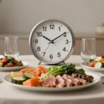 Δείπνο με υγιεινές επιλογές σε ήρεμο περιβάλλον.