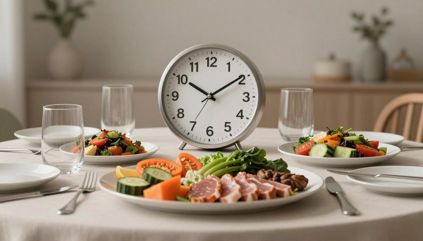 Δείπνο με υγιεινές επιλογές σε ήρεμο περιβάλλον.