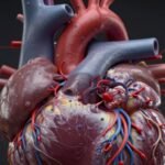 Η καρδιά με απεικόνιση υψηλής αρτηριακής πίεσης και αρτηριών.