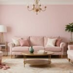 Σαλονάκι με απαλές αποχρώσεις στους τοίχους και κομψά έπιπλα.