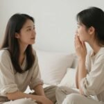 Στιγμιότυπο αυτοφροντίδας με έναν άνθρωπο που αναπαύεται και αναπνέει βαθιά, κάτω από τις κουβέρτες.