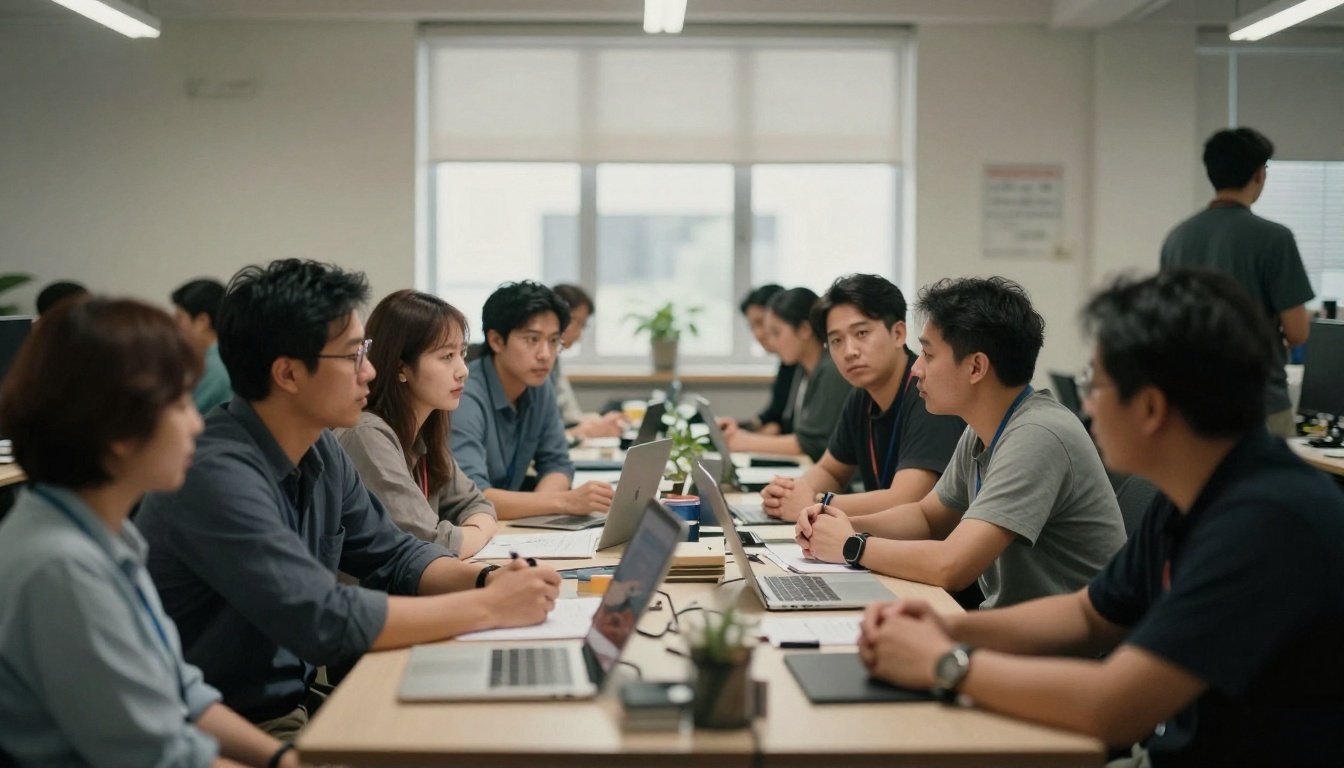 Εργασία και σεξουαλική παρενόχληση: μια πραγματικότητα πιο κοντά απ’ όσο νομίζουμε 2 Εργαζόμενοι σε γραφείο συζητούν σοβαρά θέματα