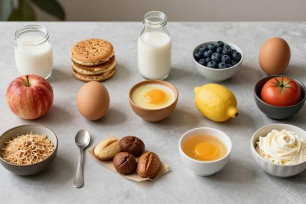 Εικόνα που απεικονίζει διάφορα τρόφιμα που προκαλούν τροφικές δυσανεξίες.