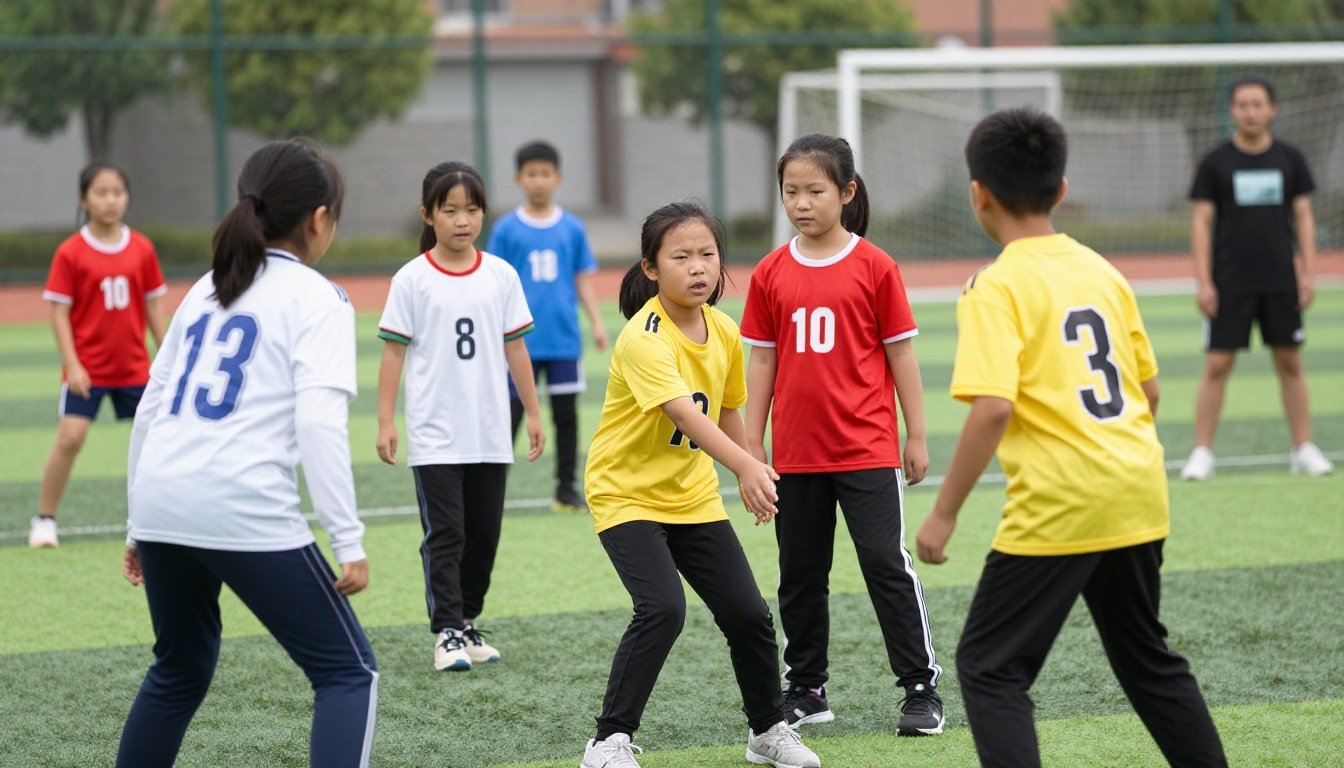 Παιδιά που παίζουν ομαδικά αθλήματα, προσφέροντας συνεργασία και κοινωνικές δεξιότητες.