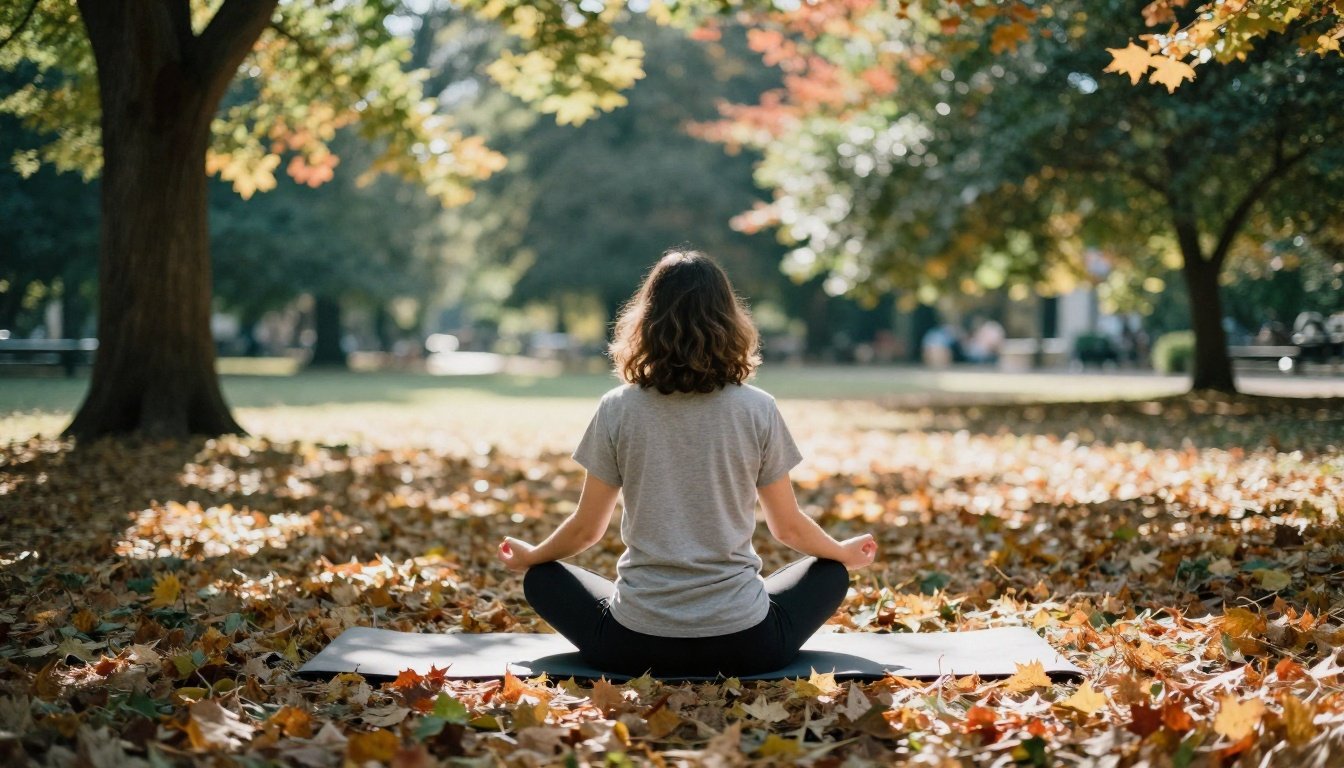 Η ερώτηση που κάνουν οι συναισθηματικά έξυπνοι πριν πάρουν μια απόφαση 2 Μια γαλήνια σκηνή διαλογισμού σε ηλιόλουστο πάρκο