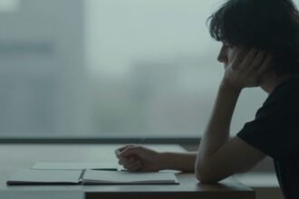 Εικόνα που απεικονίζει τη σύνθετη φύση της μνήμης με ένα άτομο χαμένο σε σκέψεις.