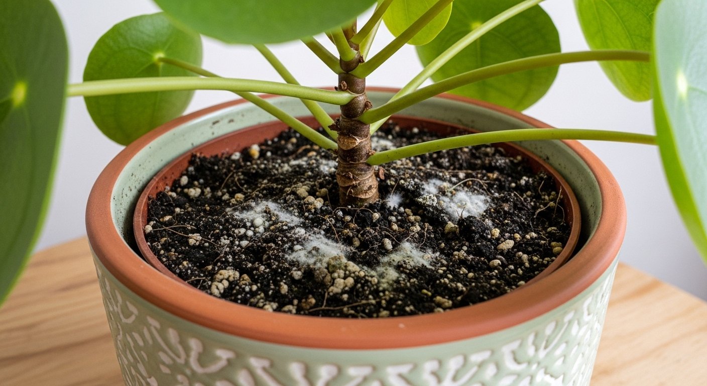 γλάστρα2 - Γιατί το χώμα στη γλάστρα γίνεται άσπρο και τι σημαίνει αυτό