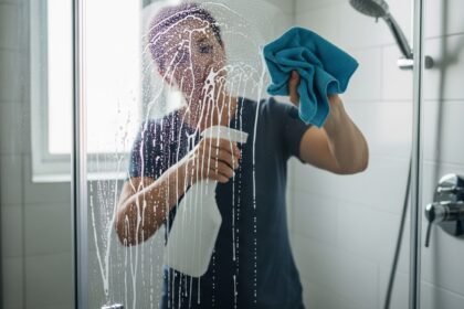 μπάνιο5 - Το απλό κόλπο για να μένει η ντουζιέρα καθαρή χωρίς τρίψιμο