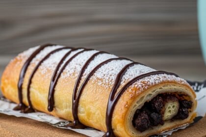 φλογέρες - Συνταγή για τραγανές φλογέρες με σοκολάτα και μπανάνα