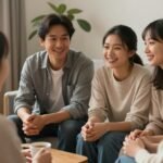 Μια ζεστή στιγμή ανθρώπινης επαφής και συνομιλίας που προάγει τη μακροχρόνια ευεξία.