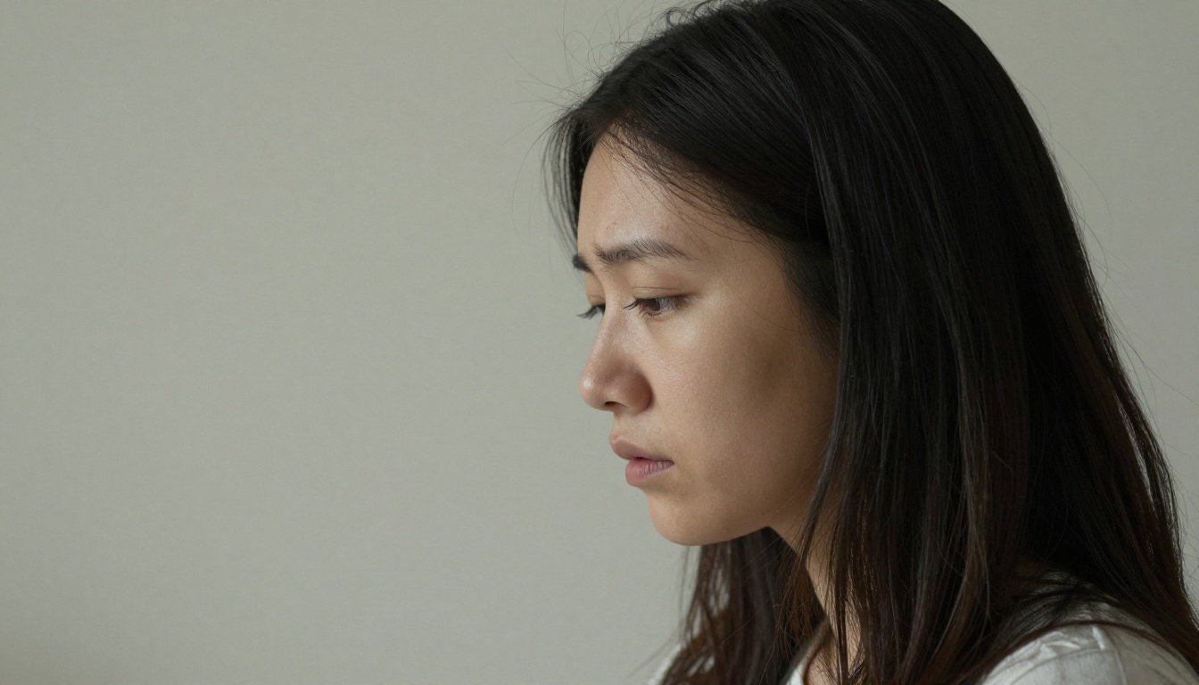 Ένας άνθρωπος κοιτάζει έξω από το παράθυρο, περνώντας από συναισθηματική αβεβαιότητα.