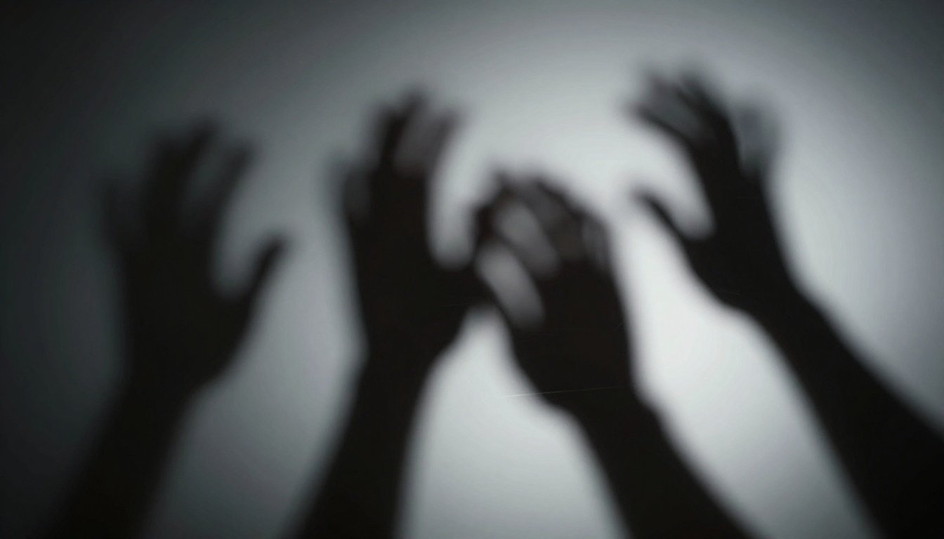 Αφηρημένη απεικόνιση της συναισθηματικής χειραγώγησης με σκιές και φως.