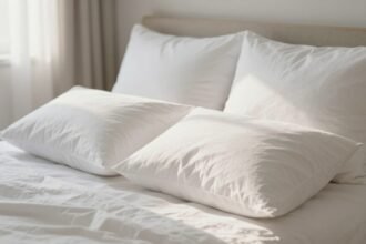 Άνετο υπνοδωμάτιο με φυσικό ηλιακό φως και καλά τακτοποιημένο κρεβάτι.