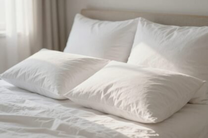 Άνετο υπνοδωμάτιο με φυσικό ηλιακό φως και καλά τακτοποιημένο κρεβάτι.