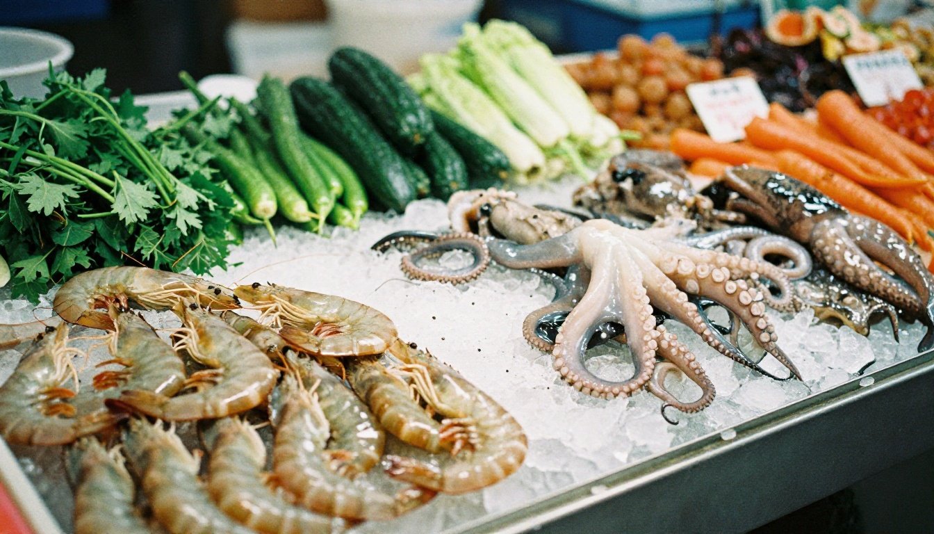 Φωτογραφία θαλασσινών σε αγορά