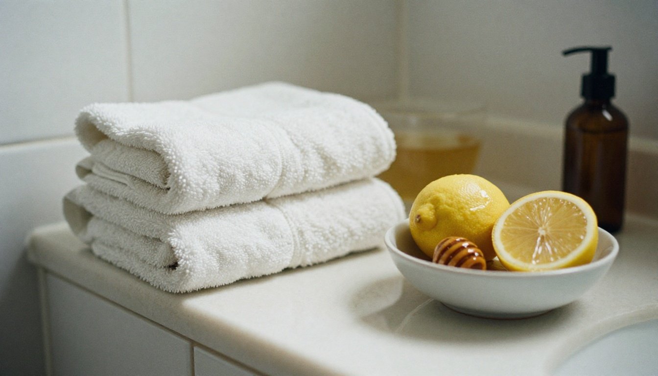 Ζεστό ή κρύο νερό για το πρόσωπό σας; — Η μεγάλη αποκάλυψη! 2 Αρμονική σκηνή στο μπάνιο με φυσικά συστατικά