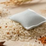 Εικόνα που απεικονίζει διάφορες χρήσεις του ρυζιού σε καθημερινές καταστάσεις.