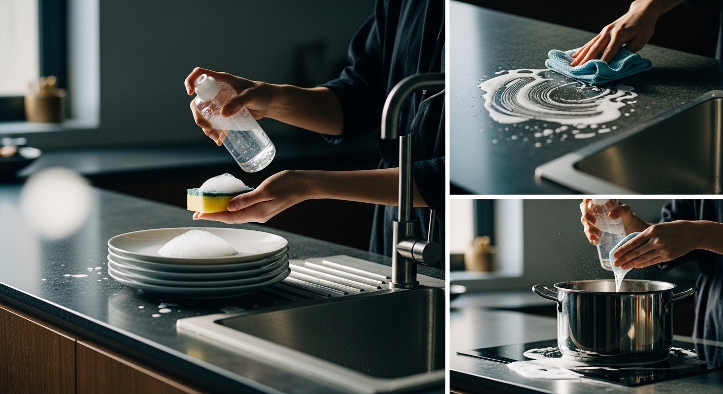 καθαριστικό πιάτων - Απρόσμενες χρήσεις απορρυπαντικού πιάτων για καθαρό σπίτι