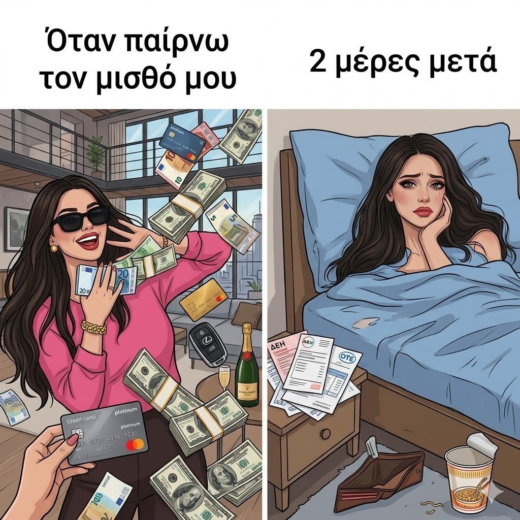 μισθός - Πότε τον Παίρνεις, Πότε τον Τρως... Αχ Πόσο Λίγος Είναι ο Μισθός! - Πόσο Γρήγορα «Εξατμίζεται» ο Μισθός σε χώρες της Ευρώπης